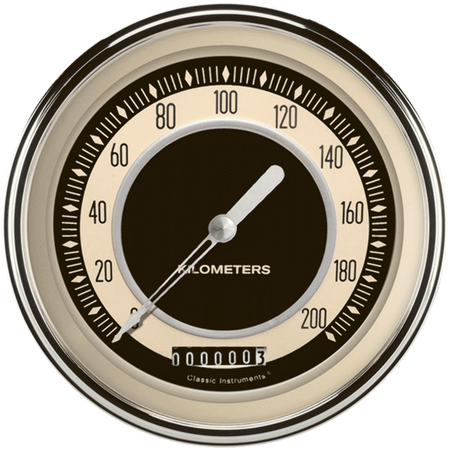 Nostalgia VT 4 5/8" Speedometer NT58SLC