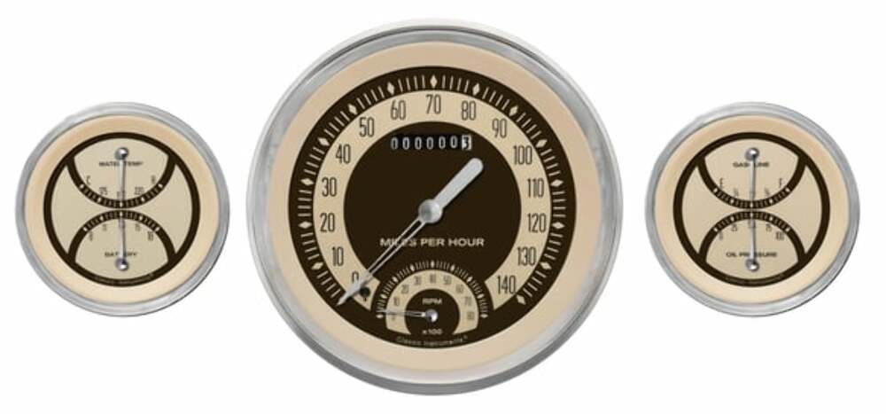 Classic Instruments analog speedometer gauge black