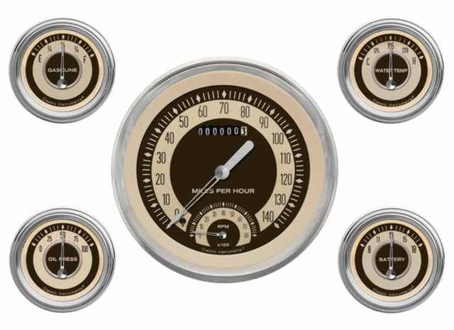 Classic Instruments analog speedometer gauge black