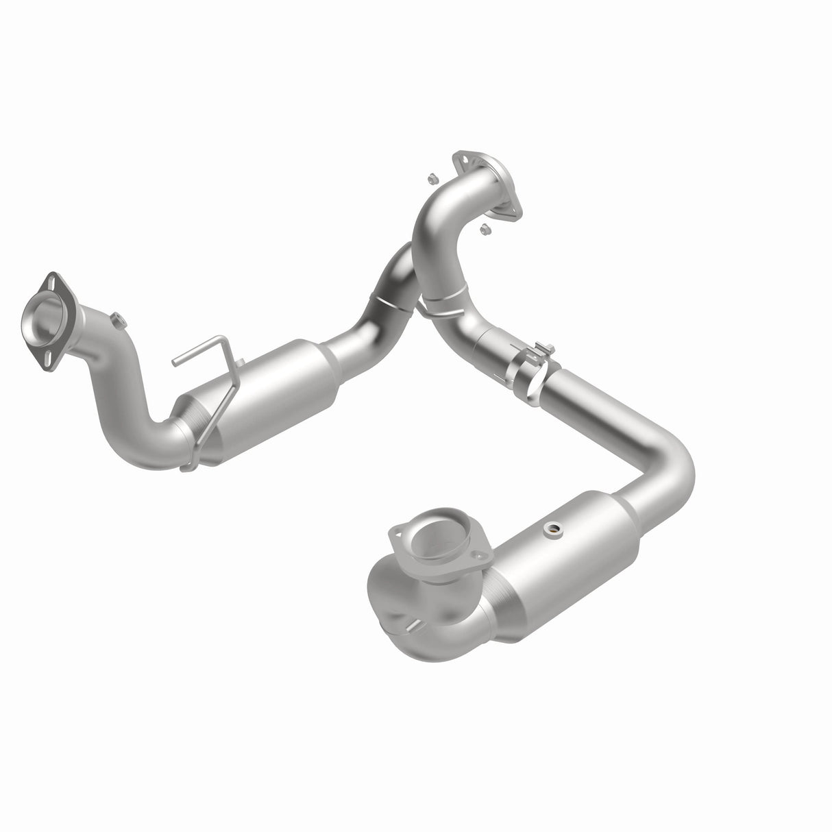 MagnaFlow direct-fit catalytic converter fits 2020-2022 Ford F-250 Super Duty and Ford F-350 Super Duty, this and / Compliant stainless steel CARB compliant OBDII 280246