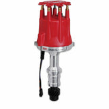 MSD ignition distributor red polished aluminum steel 8566