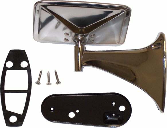 1970-1972 Chevrolet Blazer; Chrome Mirror - Rectangle - Lh OMA72LH