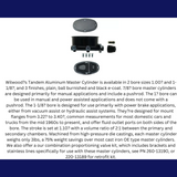 Oval Black Aluminum Black Master Cylinder (Disc/ Drum) 260-8555-BK- Brakes MBM