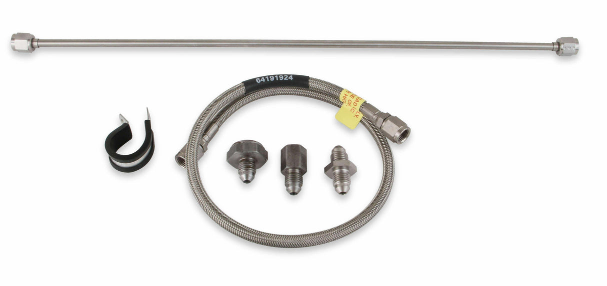 Exhaust Back Pressure Plumbing Kit - PK0001ERL AN fitting stainless steel