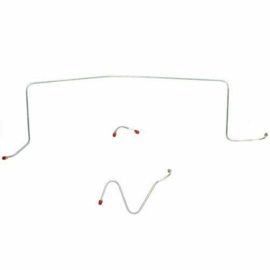 1962-63 Pontiac Catalina Front Brake Line Kit Standard Brake Steel - PKT6201OM