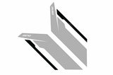 Fits 1985-2024 911 Porsche Sideburns - Silver / Black Stripe for Audi and VW