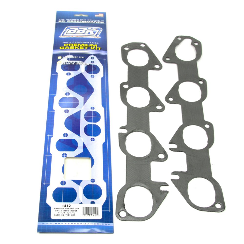 t Premium Header Gasket Set Fits Dodge Truck, 5.7L 2009-2023 (Pair)-1412 BBK Performance