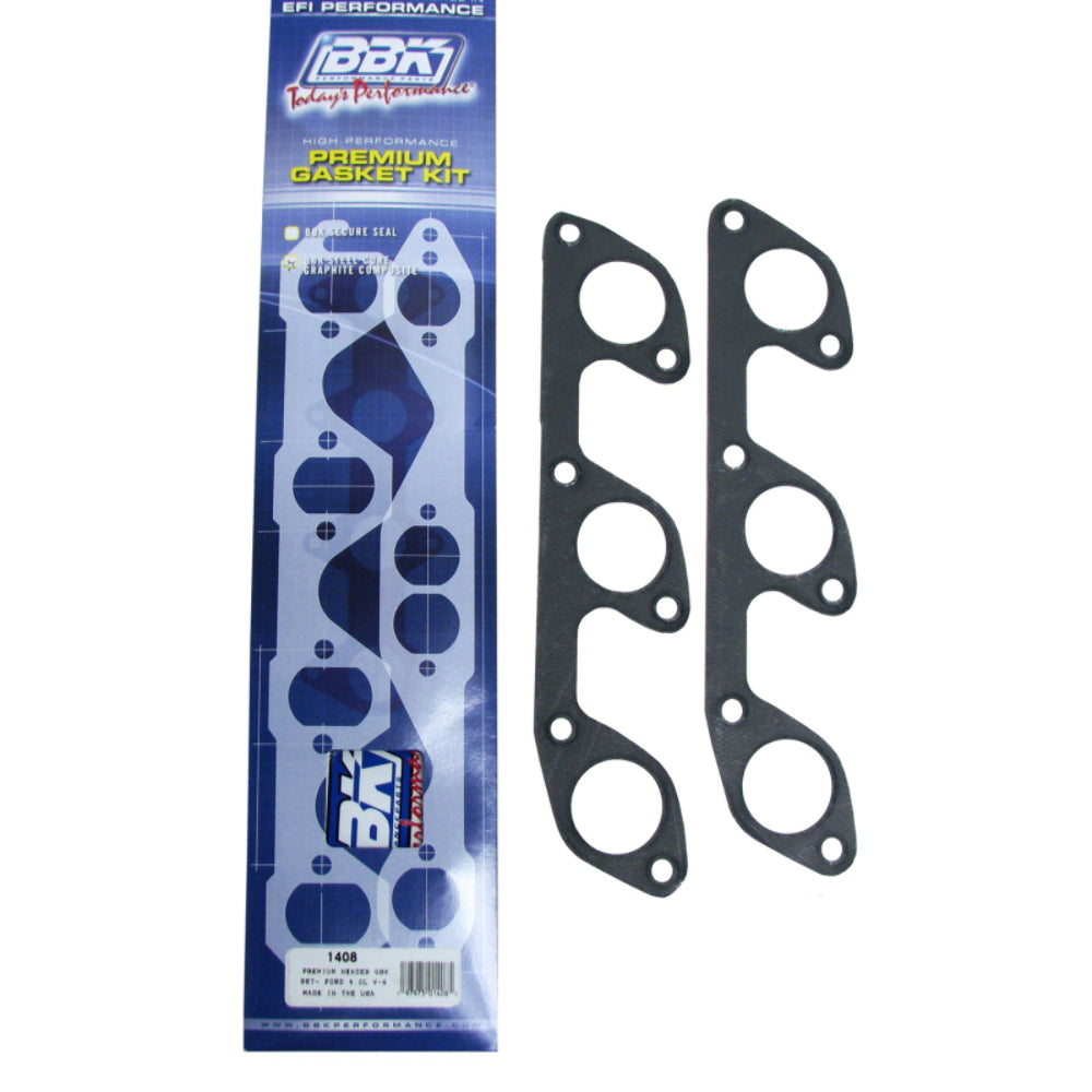 t Premium Header Gasket Set Fits Ford 4.0L V6 (Pair)-1408 BBK Performance