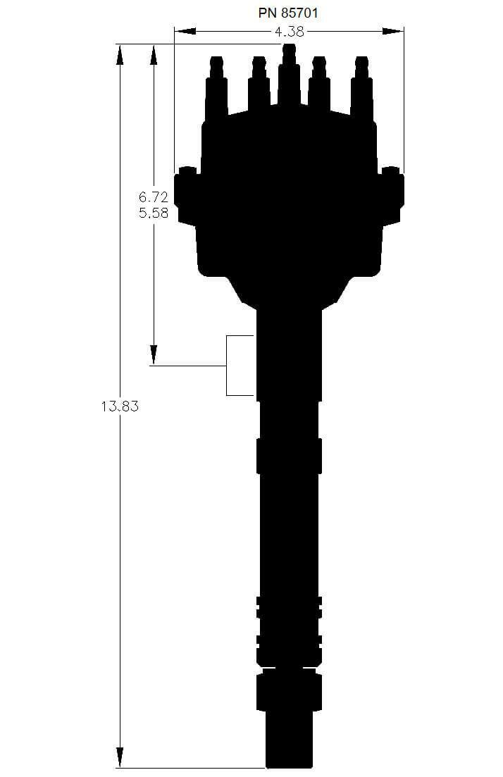 MSD ignition distributor small block 85701