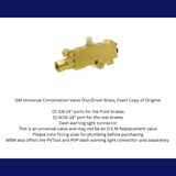 brake master cylinder for 1964-1972 Chevy El Camino drum brake MBM