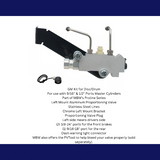 brake master cylinder stainless steel steel aluminum chrome MBM
