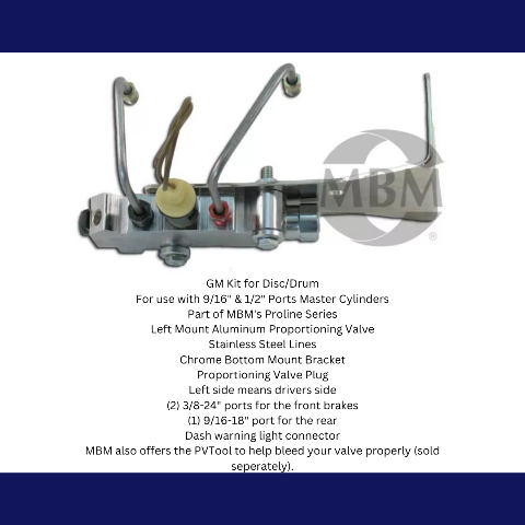 brake master cylinder stainless steel steel aluminum chrome MBM