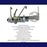 brake master cylinder stainless steel steel aluminum chrome MBM