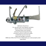 brake master cylinder stainless steel steel chrome MBM