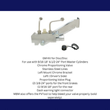 brake master cylinder stainless steel steel chrome MBM