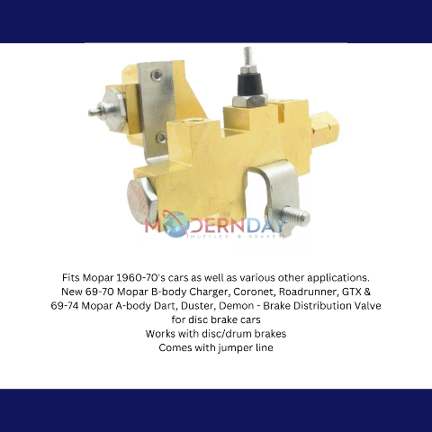 brake proportioning valve for 1960-1970 Charger disc brake drum brake fits-1960-1970-mopar-proportioning-valve-pv6070mop MBM