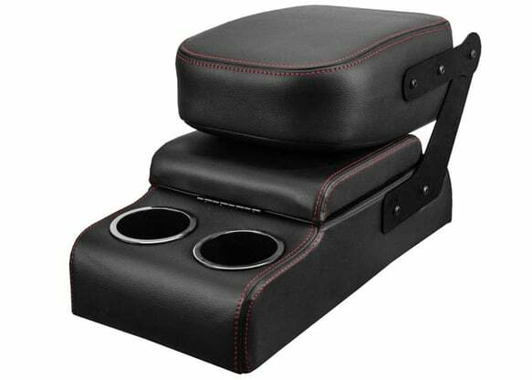 Fits 87 Blazer Custom Console-Black w/Blue Stitching-Buddy Console QCCB087BLUE