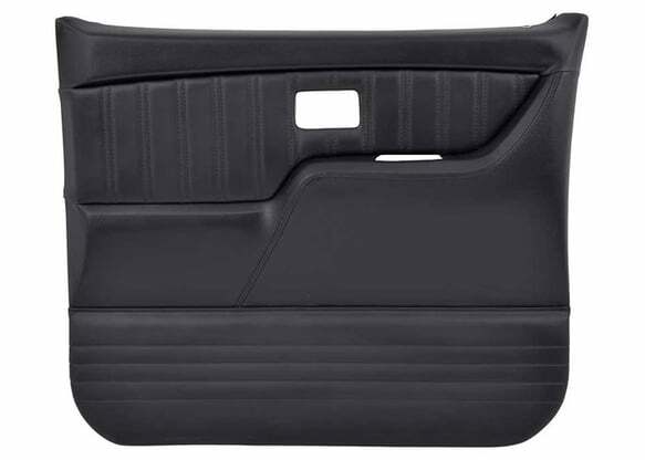 Fits 1987 Blazer Custom Sport Door Panels-Black-Black Stitching QDP0087BLACK