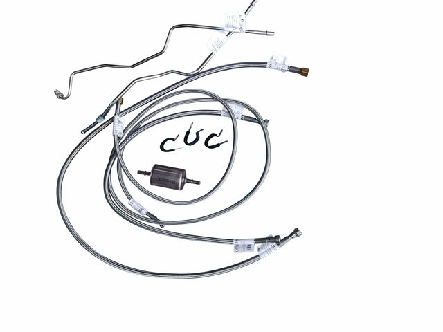 Fuel Line Kit for 1988 -'88-'95 GMC K1500 Quick Fix Complete long bed stainless steel