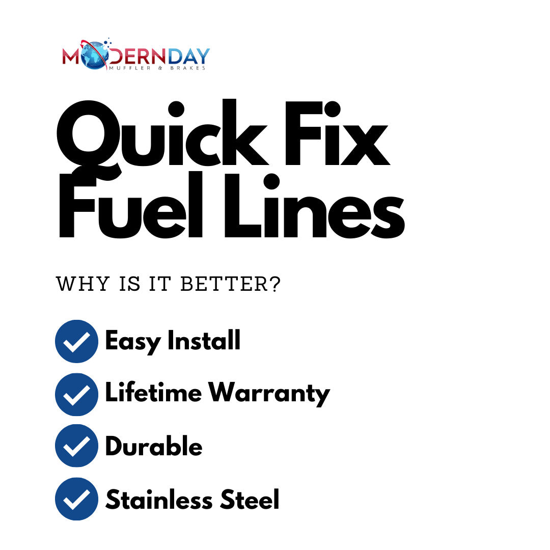 Fits 01-10 Chevrolet 2500HD Duramax Diesel RegCab Quick Fix Fuel Line-MDFF0016SS