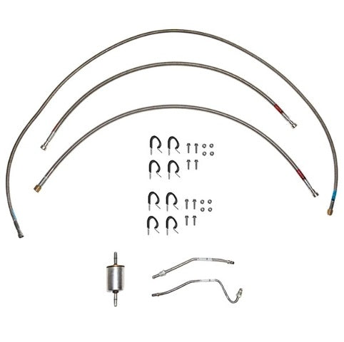 Fuel Line Kit for 1988-1995 GMC K1500 Quick Fix short bed stainless steel