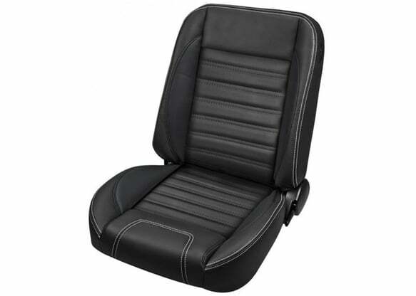 1987 Blazer Bucket Seats Sport-Black With White Stitching QSBKT87WHITE