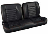 1959 3B Split-Bench Seat-Sport-Black With Black Stitching QSBNH59BLACK
