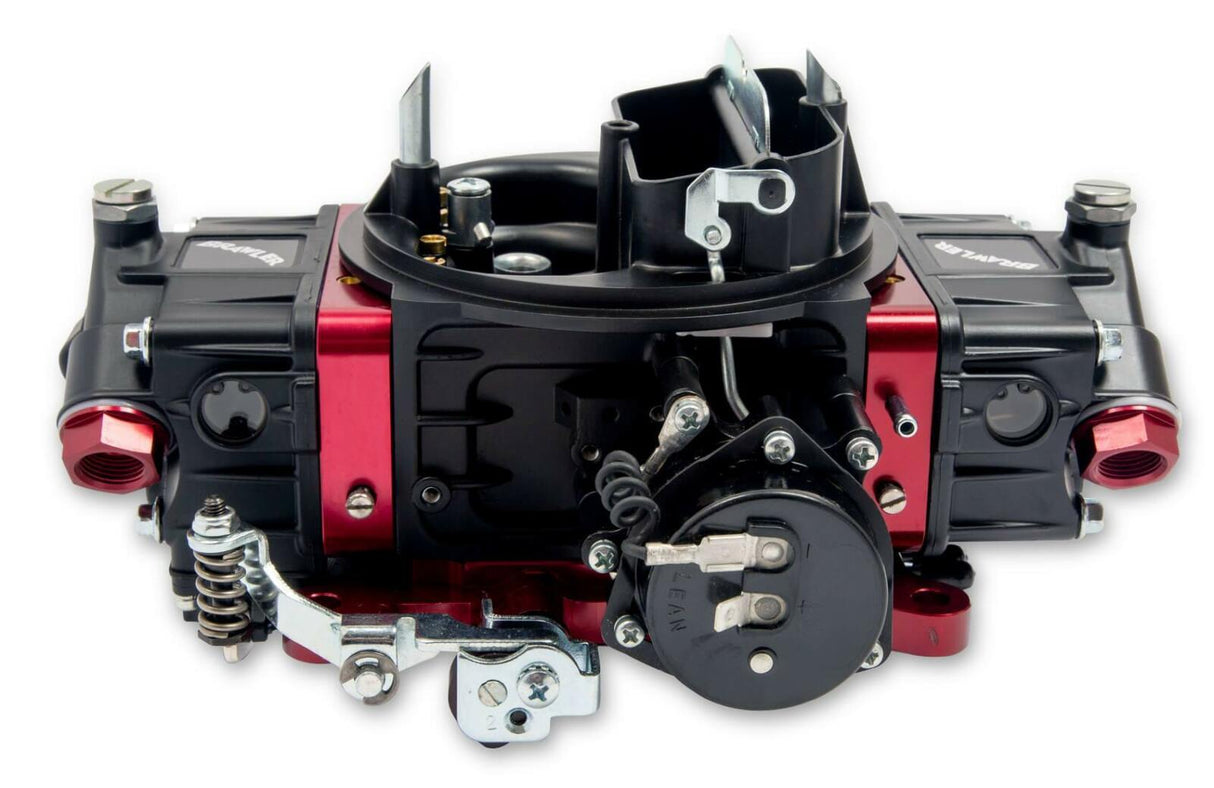 Quick Fuel Carburetor BR-67318; Street 650 cfm 4bbl Mechanical Black/Red aluminum LED