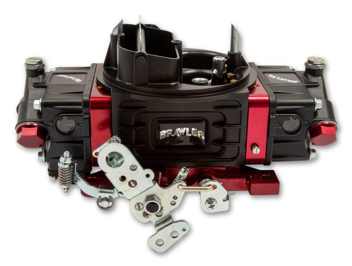 Quick Fuel Carburetor BR-67318; Street 650 cfm 4bbl Mechanical Black/Red aluminum LED