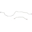 t Rear Axle Brake Lines for 1995-97 Ford F-350 Dually Steel TRA9541OM Fine Lines