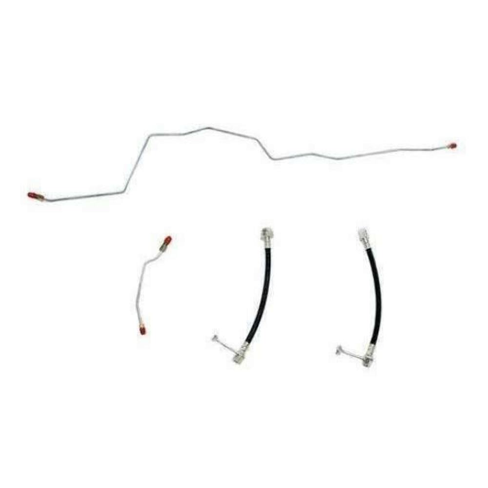 t Rear Axle Brake Lines for 01-02 Dodge Ram 2500 Dana 70 Stainless Steel WRA0102SS Fine Lines