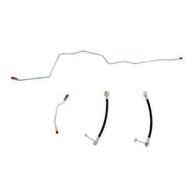 t Rear Axle Brake Lines for 01-02 Dodge Ram 2500 Dana 70 Stainless Steel WRA0102SS Fine Lines