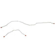 Brake Line for Rear Axle Lines For 67-72 Ford F-250 2 Piece Stainless stainless steel