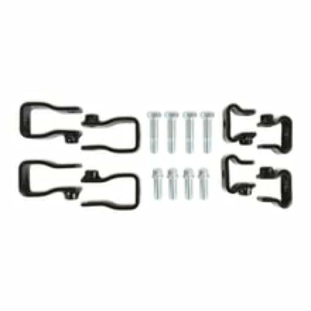 Holley EFI Replacement Fuel Rail Brackets For GM LS Series Lo-Ram Manifolds 534-262 black aluminum