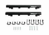 Holley EFI Replacement Fuel Rail Kit For Lo-Ram Dual Injector Manifolds 534-261 black aluminum