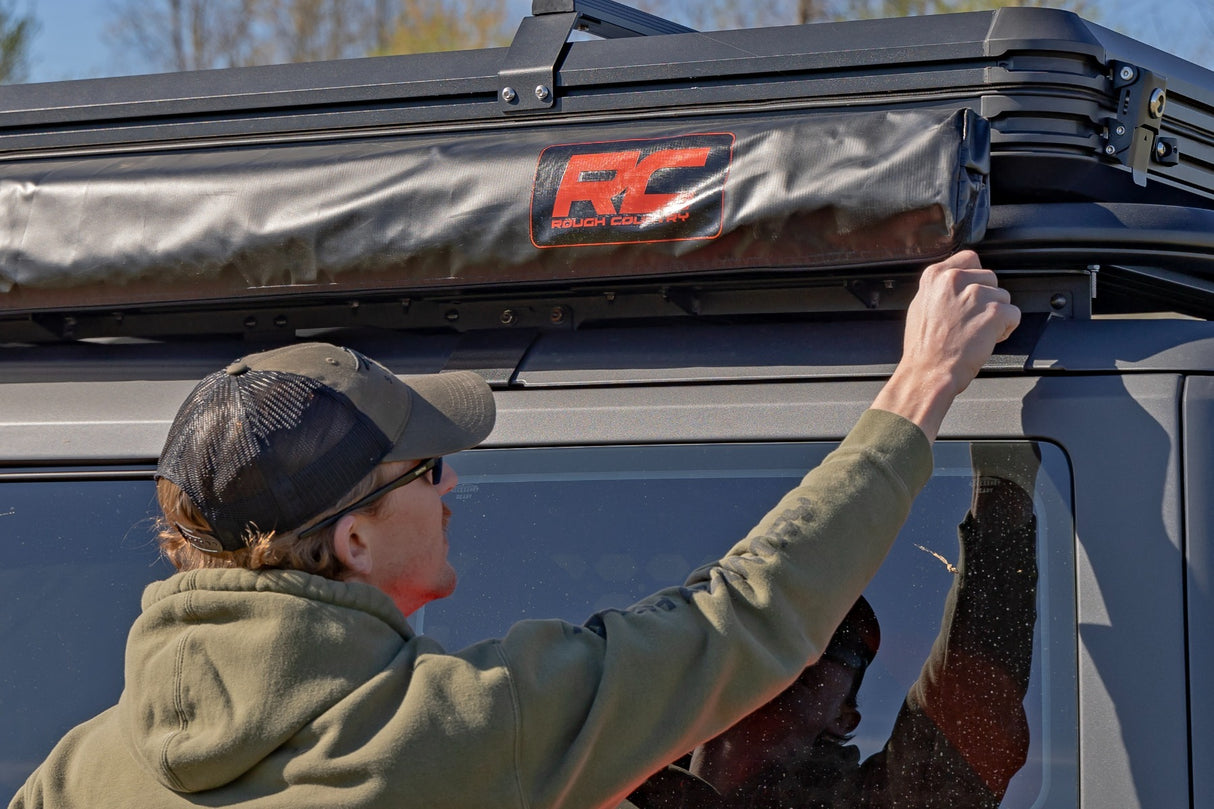Retractable Roof Rack Awning; 6'6" x 9'8" (Fits Trucks & SUVs) 99081