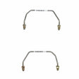 Brake Line Kit for 2003-2010 Dodge Viper, Caliper Lines; Stainless stainless steel