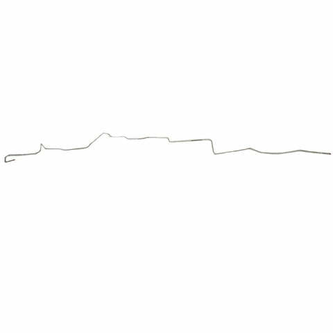 Fuel Line for 72 Mopar B-Body 5/16 Fuel 2pc Emission Controls Vapor; Stainless stainless steel