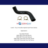 Fits 1955 - 1957 Chevrolet Full Size Radiator Hose Kits RHK003