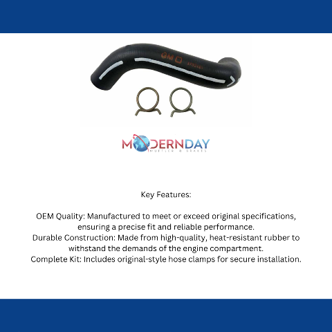 radiator hose kit fits 1970-1972 Chevy Camaro upper RHK207 Shafer's Classic Reproductions