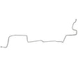 Brake Line for 1971-1972 - Dodge Charger Intermediate disc brakes drum brakes stainless steel