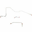 Front Brake Line Kit for 1962-1964 Dodge Polara drum brakes stainless steel