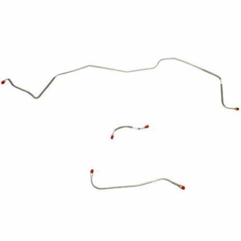 1962-64 Dodge Polara Front Brake Line Kit Standard Brakes Stainless - RKT6401SS