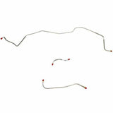 1962-64 Dodge Polara Front Brake Line Kit Standard Brakes Stainless - RKT6401SS