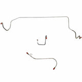 1966 Dodge Coronet Front Brake Line Kit Power Brakes Stainless - RKT6604SS