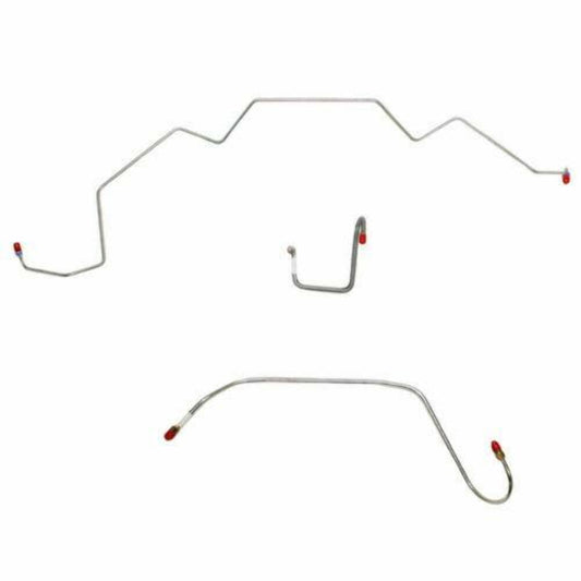 1966 Dodge Coronet Front Brake Line Kit Power Brakes Stainless - RKT6606SS