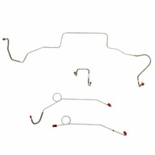 1967 Dodge Coronet Front Brake Line Kit Power Brakes Stainless - RKT6704SS