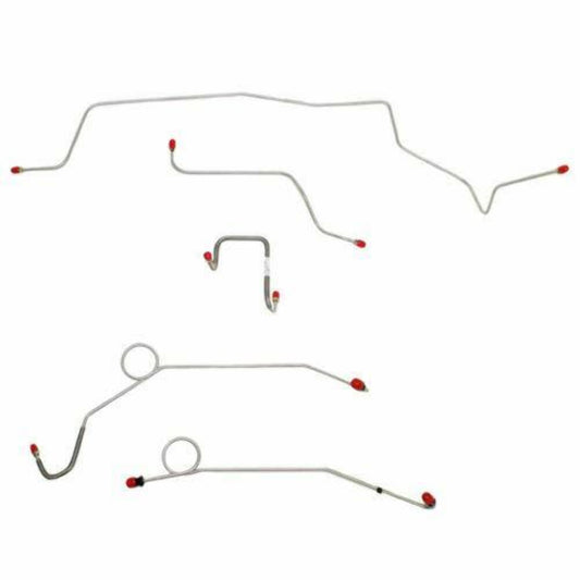 1967 Dodge Coronet Front Brake Line Kit Power Brakes Stainless - RKT6705SS