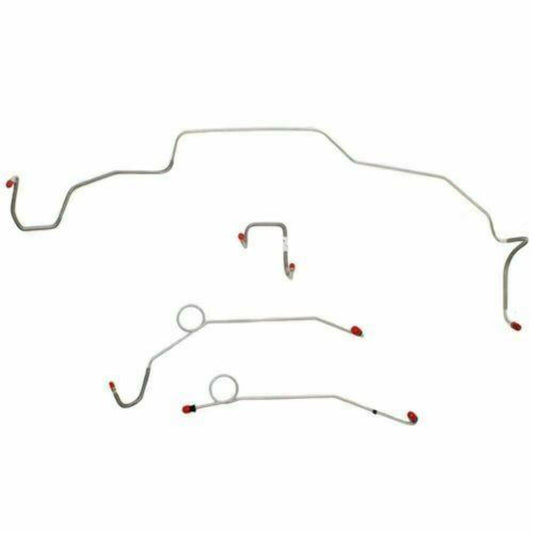 1967-69 Dodge Coronet Front Brake Line Kit Power Brakes Stainless - RKT6706SS