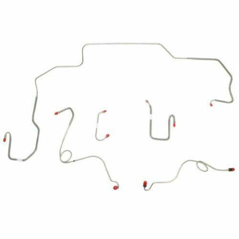 1968-70 Dodge Coronet Front Brake Line Kit Power Disc Brakes Steel - RKT6803OM